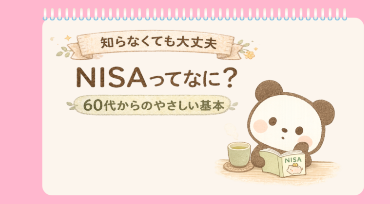 NISAってなんだろうってかんがえているぱんだ