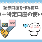 NISAと特定口座の使い分けができるようになったぱんだ